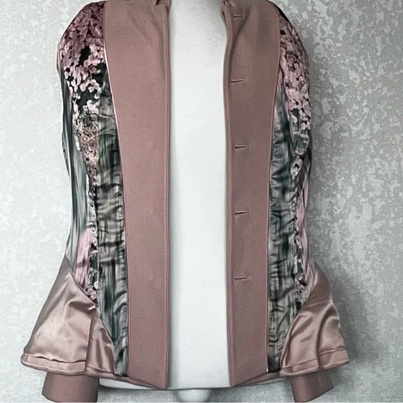 Ted Baker Touch of Cashmere Wool Blend Blazer Sz 3 Luxury European Chic Designer - Picture 16 of 16